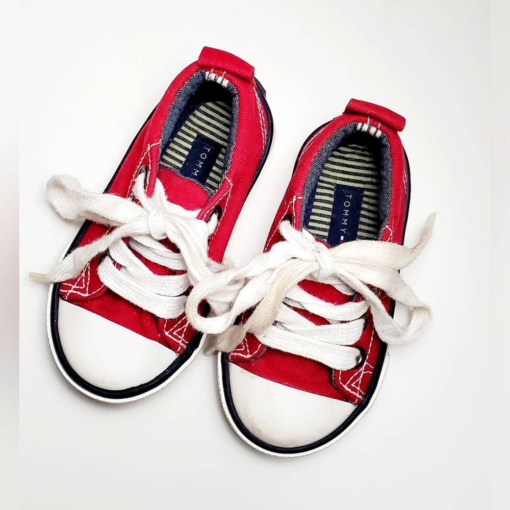 Tommy Hilfiger Toddler's Lil Lawrence Red Sneakers Size 5
